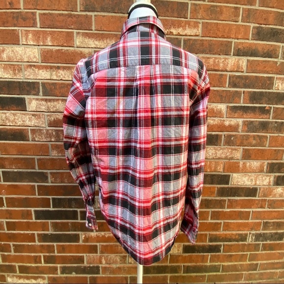 Cruel Girl Plaid Button Down Top Shirt - Picture 6 of 9